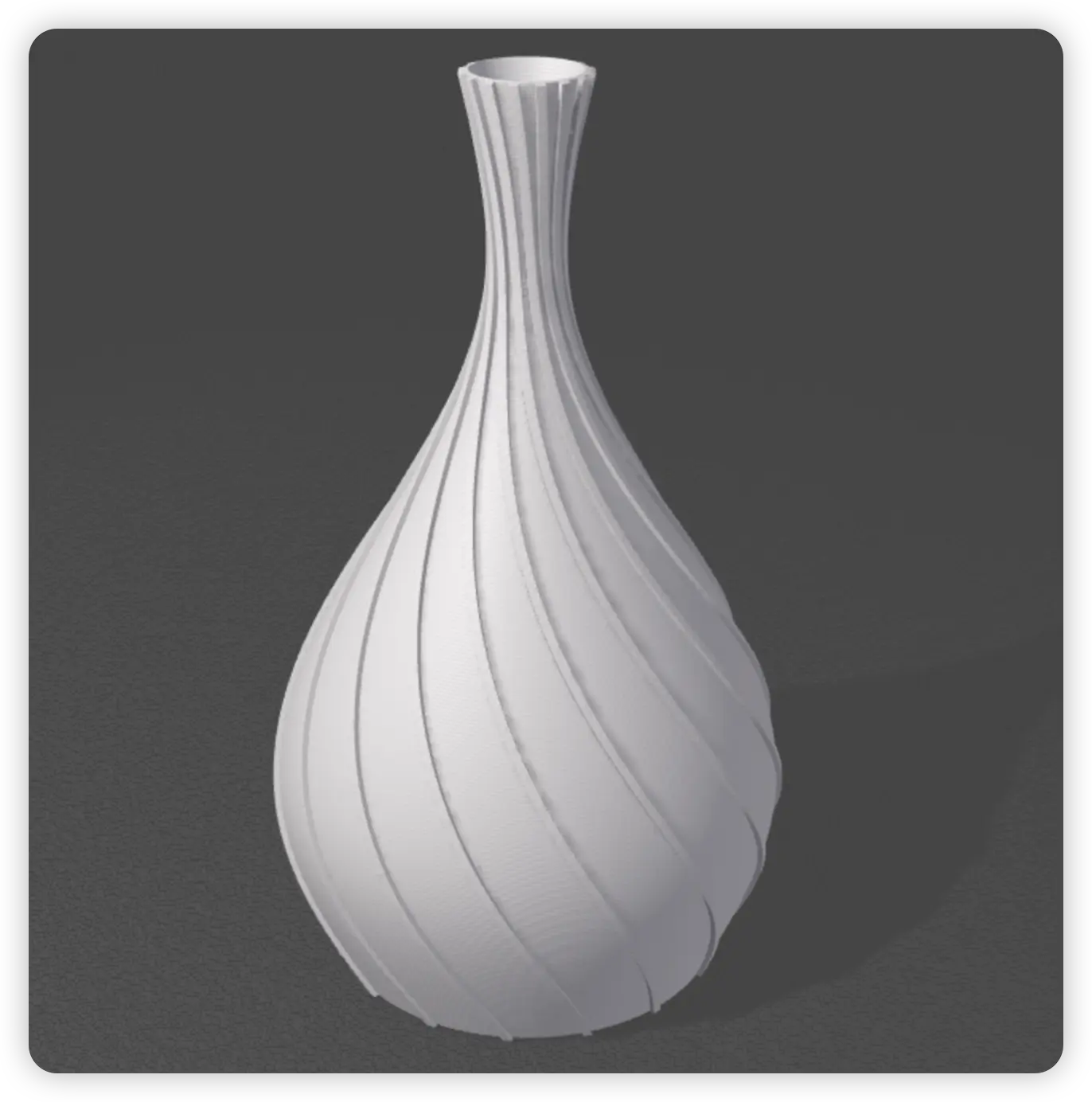 3Dプリント アート花瓶シリーズ｜モダンデザイン・多種類（H160mm）