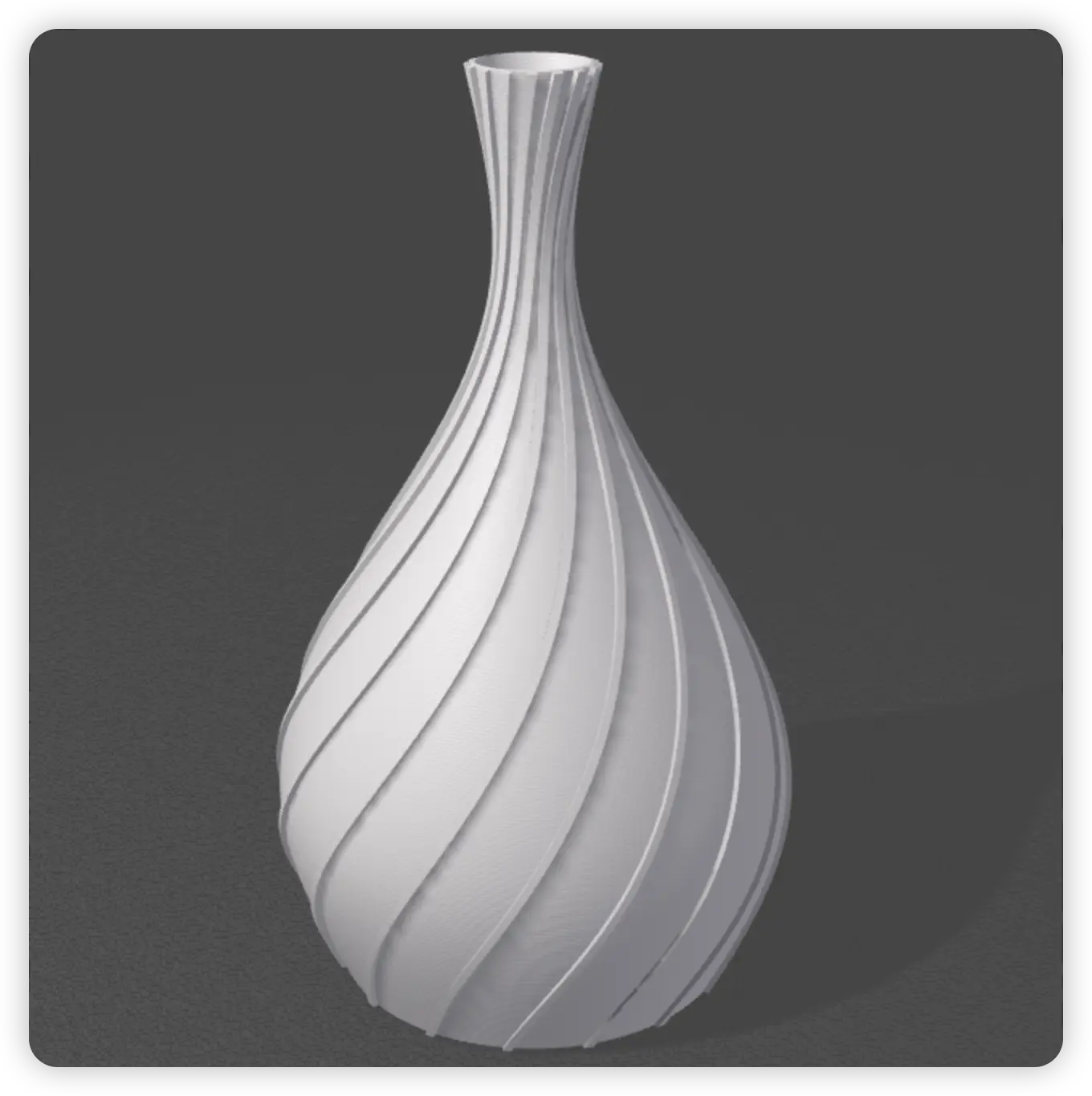 3Dプリント アート花瓶シリーズ｜モダンデザイン・多種類（H160mm）