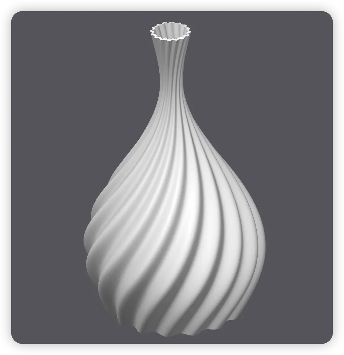 3Dプリント アート花瓶シリーズ｜モダンデザイン・多種類（H160mm）