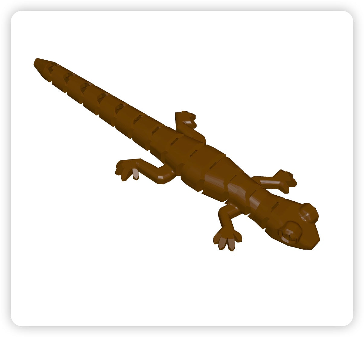 動く3Dプリントヤモリ