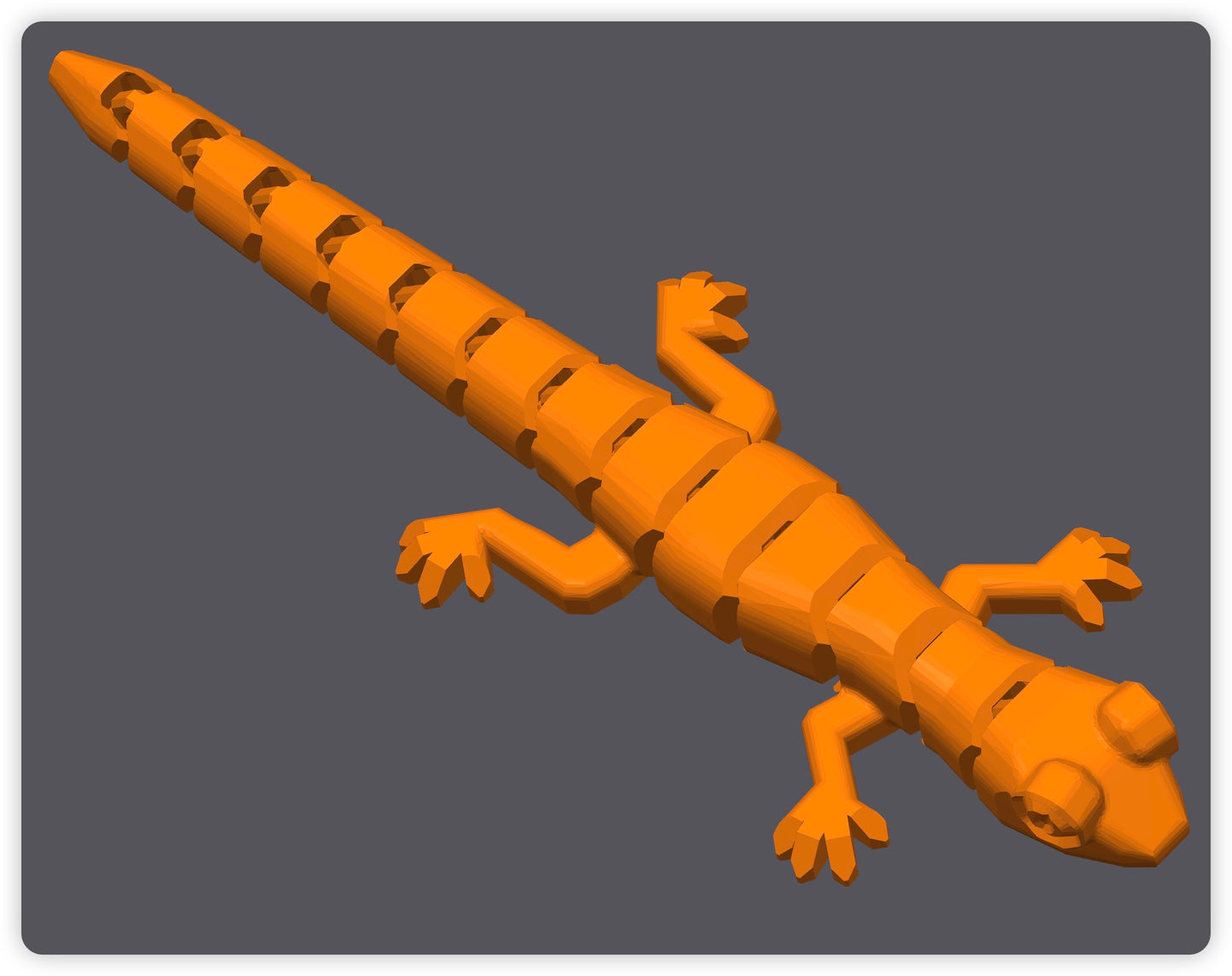 動く3Dプリントヤモリ