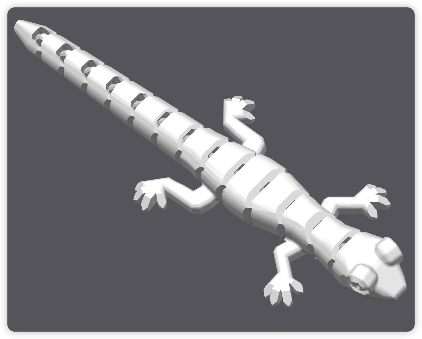 動く3Dプリントヤモリ