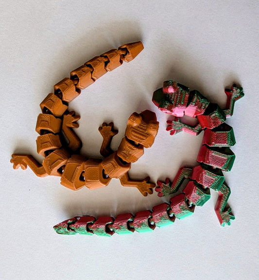 動く3Dプリントヤモリ